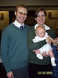 Newly Baptized & Chrismated Aidric with Mom and Dad